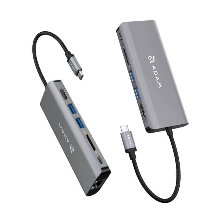 هاب Adam Elements مدل CASA Hub A01 USB-C 6 in 1 Multi-Function Hub - Gray, گارانتی ۱۲ ماهه شرکت نقش