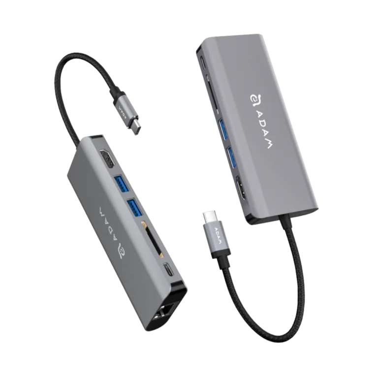 هاب Adam Elements مدل CASA Hub A01 USB-C 6 in 1 Multi-Function Hub - Gray, گارانتی ۱۲ ماهه شرکت نقش