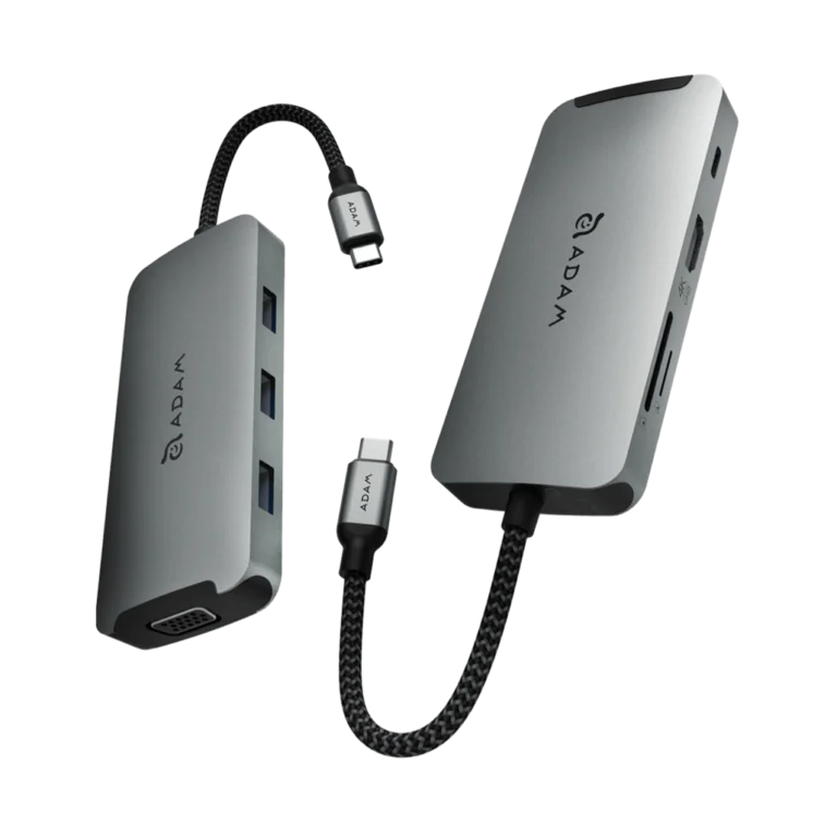 هاب Adam Elements مدل CASA Hub A08 USB-C 8 in 1 Multi-Function Hub - Gray, گارانتی ۱۲ ماهه شرکت نقش