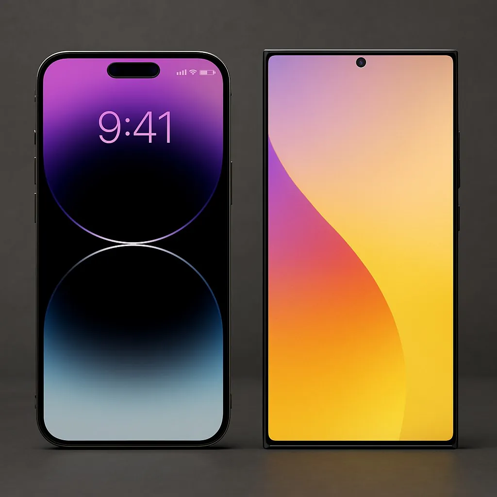 مقایسه نمایشگر آیفون ۱۶ پرو مکس و گلکسی S24 اولترا