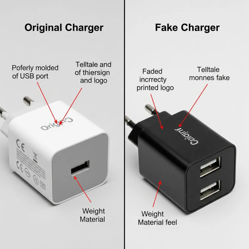 چرا استفاده از شارژر اصل اهمیت دارد؟ - اپل گلشن شارژر اصل دقیقاً چیه