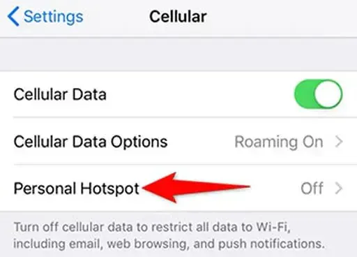 نحوه ی هات اسپات کردن در آیفون + ویدیو | آموزش کامل - اپل گلشن نحوهی هات اسپات کردن در آیفون-رمزگذاری برای آیفون