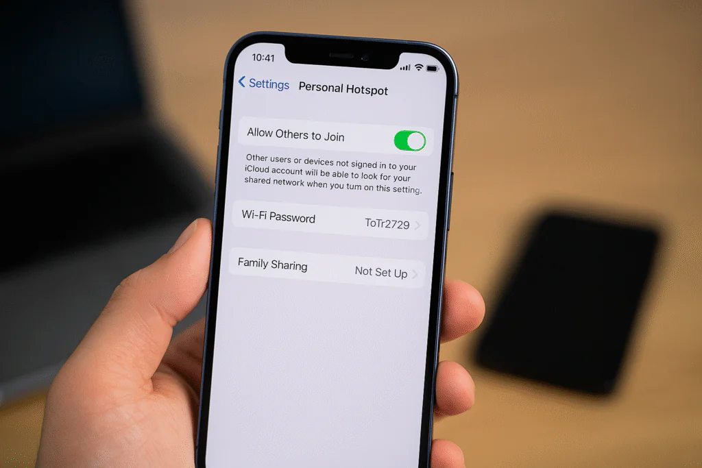 نحوه ی هات اسپات کردن در آیفون