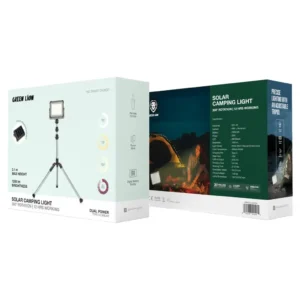 چراغ کمپینگ خورشیدی GREEN LiON ظرفیت 7200 میلی‌آمپر طول 2.1 متر