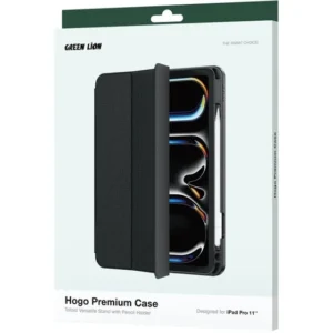کاور GREEN LiON مدل Hogo Premium with Pencil Holder مناسب "iPad Air13",2024 / Pro12.9