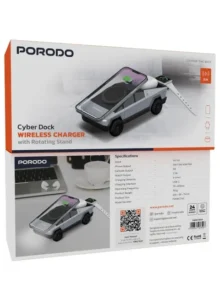 شارژر بی‌سیم Porodo مدل Cyber Dock 15W