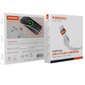 مبدل Porodo مدل SnapCharge به USB-A to USB-C