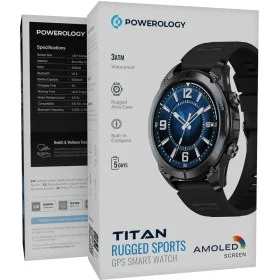 ساعت هوشمند اسپرت GPS پاورولوجی مدل Titan Rugged Sports