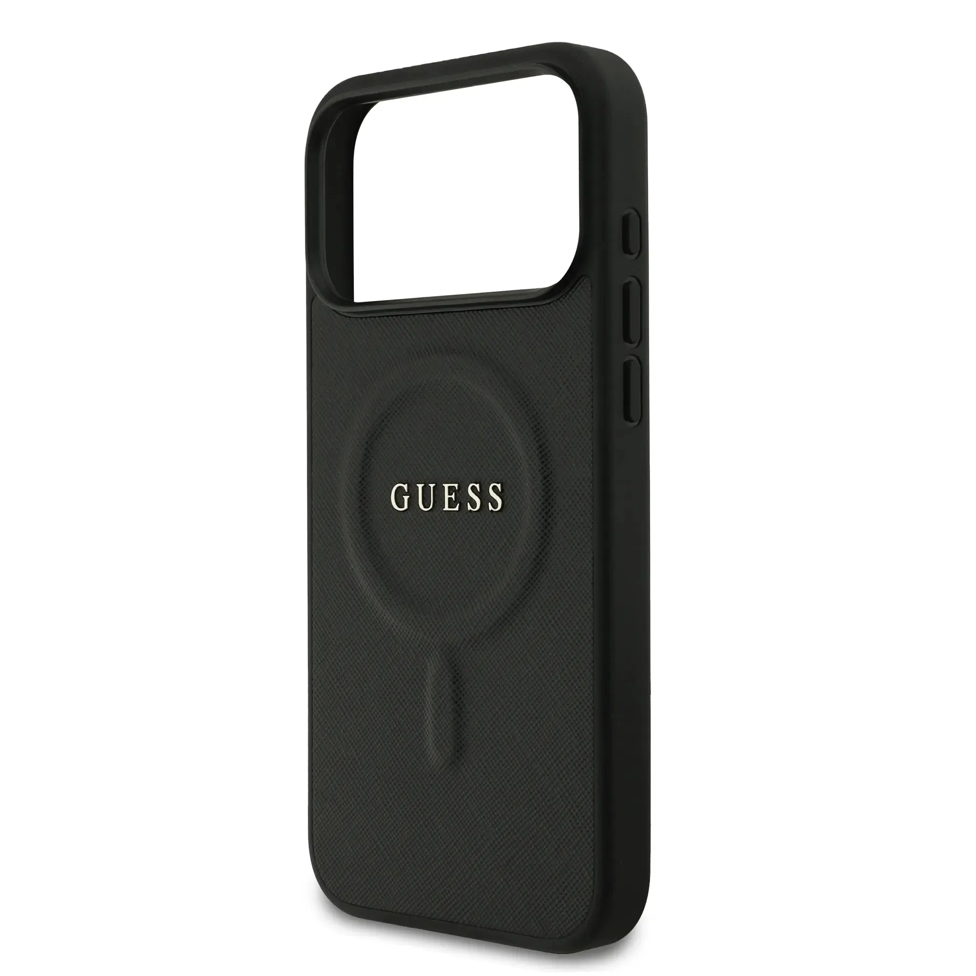 20070 کاور GUESS مدل MagSafe PU Saffiano Leather + Triangle Logo مناسب iPhone 17Pro