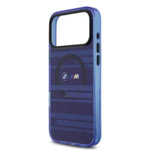 کاور BMW مدل MagSafe Transparent IML + Metal Buttons & Line مناسب iPhone 17ProMax