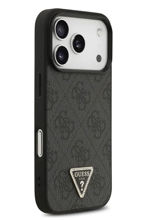 20085 کاور GUESS مدل 4G PU Leather + Triangle Logo مناسب iPhone 17Pro