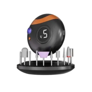 مجموعه ابزار مانیکور و پدیکور برقی چندمنظوره Porodo 3-in-1 Electric Nail Tool 11pcs UV Light