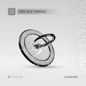 رینگ نگهدارنده مگ‌سیف موبایل LEVELO Nova Glitter