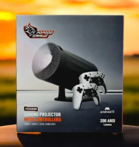 ویدئو پروژکتور گیمینگ Porodo مدل PDXG39 به‌همراه کنترلرها