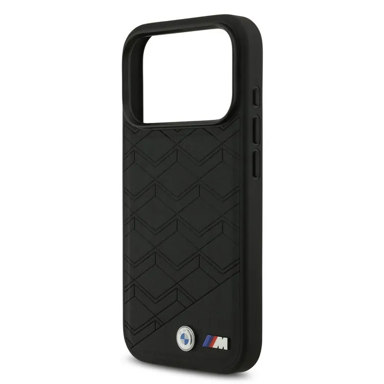 20358 کاور BMW مدل MagSafe PU Seat Shaped Leather with Metal Logos مناسب iPhone 17Promax