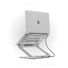 پایه لپ‌تاپ با هاب داخلی LEVELO AeroLink 7 in 1 Hub