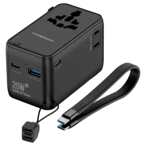 آداپتور یونیورسال POWEROLOGY 2500W + پاوربانک 4000mAh