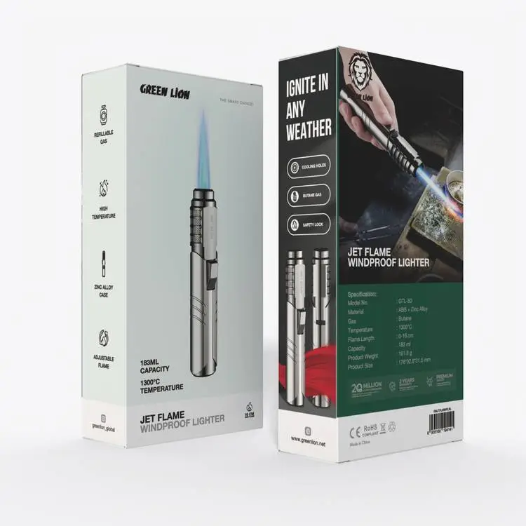 فندک شعله جت ضدباد GREEN LiON Jet Flame 183ML