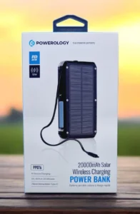 پاوربانک خورشیدی POWEROLOGY مدل PP076 20000mAh