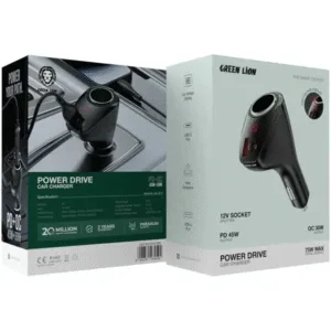 شارژر فندکی خودرو GREEN LiON مدل Power Drive 75W 12V - Black, ۷ روز ضمانت تعویض کالا