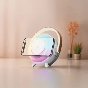 اسپیکر بلوتوثی و چراغ رومیزی GREEN LiON مدل Uranus - White, ۷ روز ضمانت تعویض کالا