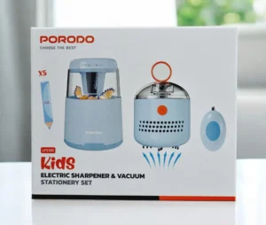 ست لوازم‌التحریر برقی قابل شارژ کودکان Porodo LFS130 - Blue, ۷ روز ضمانت تعویض کالا