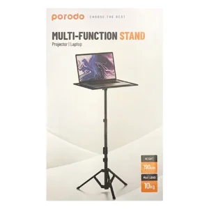 پایه چندکاره پروژکتور و لپ‌تاپ Porodo - Black, ۷ روز ضمانت تعویض کالا