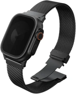 بند اپل واچ UNIQ مدل Dante Pro Mesh Loop مناسب 42/41/40 میلی‌متر - Graphite/Black, ۷ روز ضمانت تعویض کالا