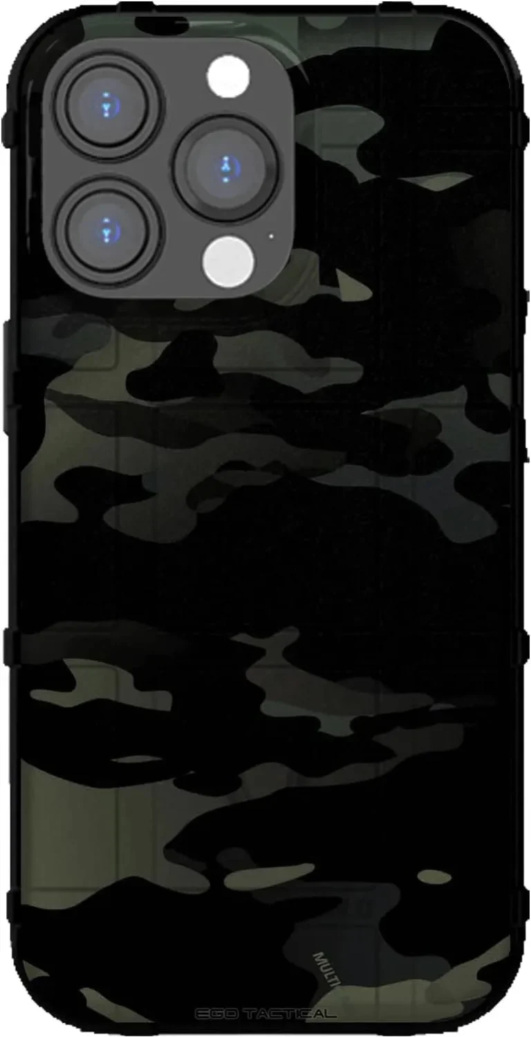 کیس Qi Yang مدل Camouflage مناسب iPhone 15ProMax - Black, گارانتی اصالت و سلامت فیزیکی کالا