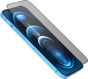 محافظ صفحه نمایش LEVELO مدل Screen Anti-Static مناسب iPhone 12ProMax - Black Edge, بدون گارانتی